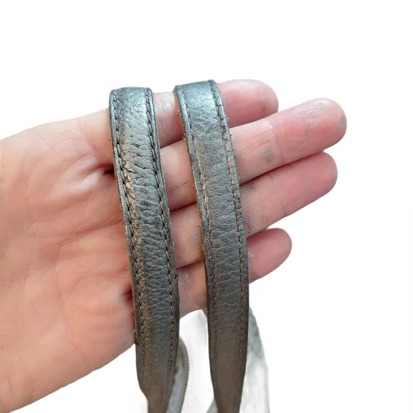 Michael Kors Jet Set Gray Logo Tote Monagrammed Shoulder Bag - Picture 9 of 13